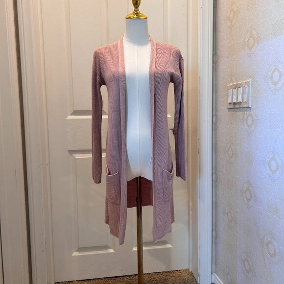 T TAHARI Cardigan Sweater Duster in Women's Size XXS Long Sleeve with Pockets - Picture 1 of 7